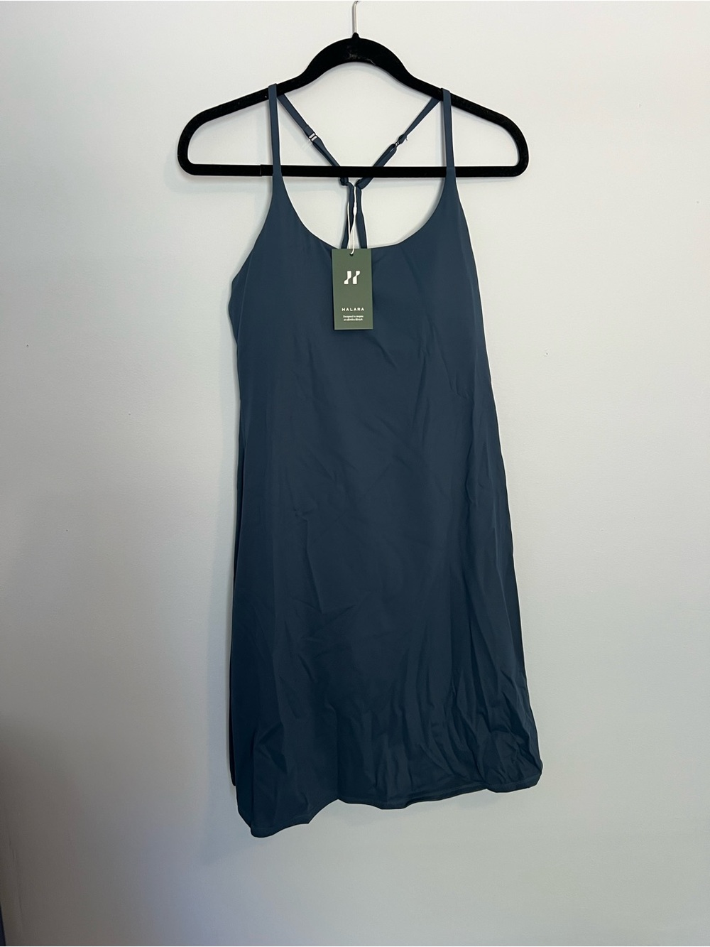 HALARA Teal Blue Adjustable-Strap Dress